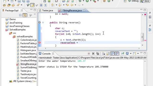 025 11 Reverse String Copy Java Program смотреть онлайн