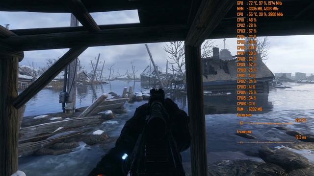 Тест: Metro Exodus (Ryzen 7 1700@3.8GHz + GTX 1070 8 Gb OC) смотреть онлайн