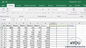 Как вычитать отнимать числа в Excel. Microsoft Excel для начинающих.