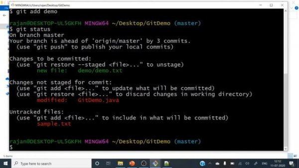 Git add command | git add . and git add --all difference |git add