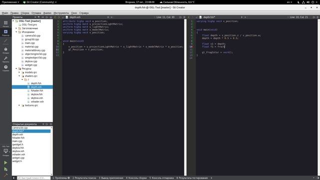 Qt + OpenGL ES 2.0 Tutorial 11 Карта теней с использованием shadow mapping (часть 1 из 2) смотреть онлайн