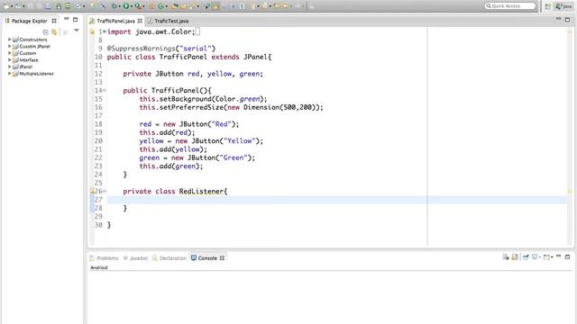 Java Tutorial - 46 - Using inner classes to Handle GUI Events смотреть онлайн