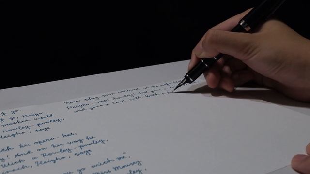 【ASMR】万年筆で筆記体を書く音 Sound of writing cursive with a fountain pen Elabo смотреть онлайн