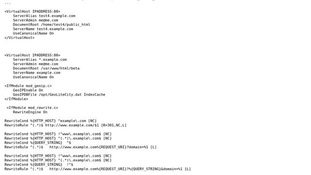 Configuring httpd.conf to handle wildcard domains with \*multiple\* scripts смотреть онлайн