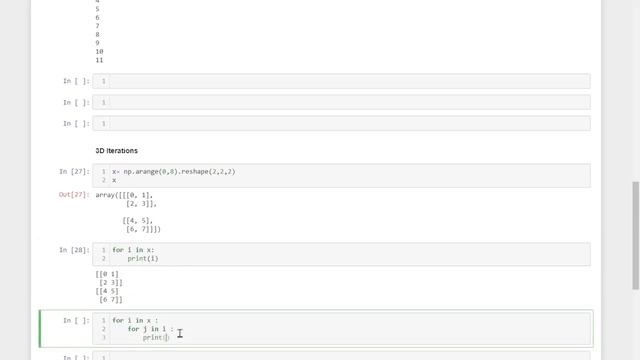For Loop in NumPy OR Iterations [Part -20] смотреть онлайн