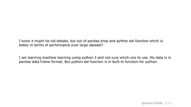 Pandas : python del vs pandas drop смотреть онлайн