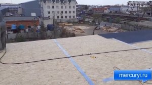 Монтаж мягкой кровли. Бикрост. Монтаж на ОСП плиты