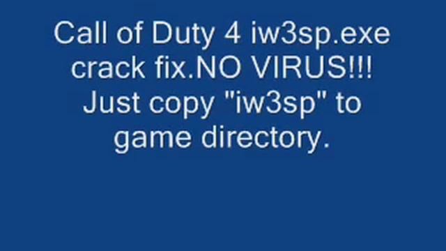 Call of Duty 4 iw3sp.exe FIX! смотреть онлайн