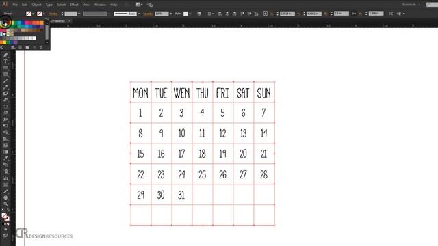 Illustrator Tutorial: Create a Calendar in Adobe Illustrator смотреть онлайн
