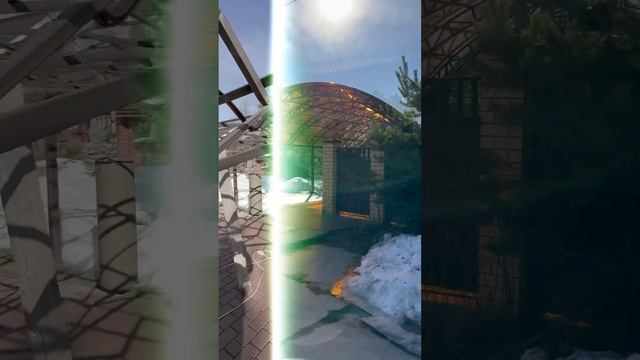 Заменил старый навес на новый