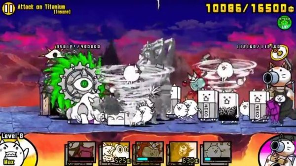 The Battle Cats | Sweet Irony | Attack On Titanium (Insane) | Metal Cyclone Tutorial/Walkthrough