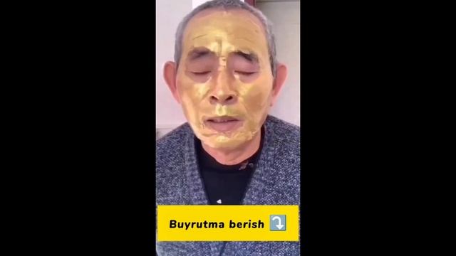 Yuzni ajinlarni ketqazish | Gold mask | Yuz parvarishi смотреть онлайн
