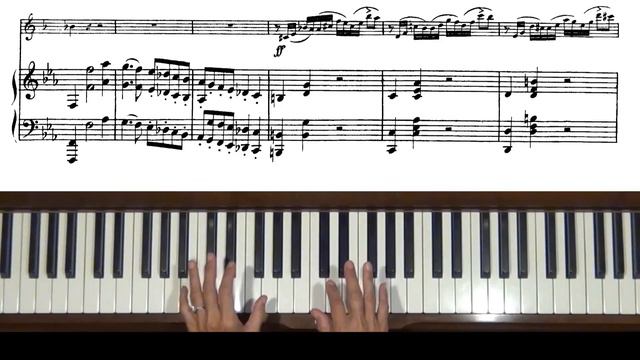 Norbert Burgmuller Duo for Piano and Clarinet in E major 1st mvt Piano Tutorial смотреть онлайн