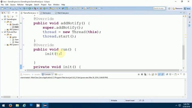 Game Loop Thread java смотреть онлайн