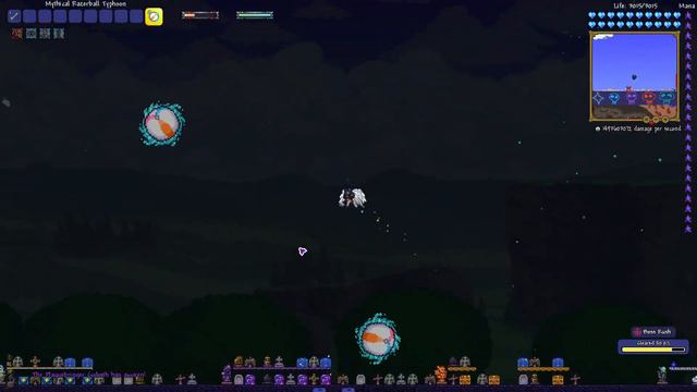 Terraria Supreme Buffed Razerball Typhoon vs Calamity Mod Death Mode Boss Rush ll Bongos Mod смотреть онлайн