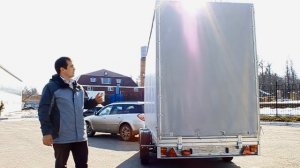 МЗСА 817735 - гигантский прицеп. Верхняя загрузка. Движение с прицепом назад. ЦЛП АРИВА