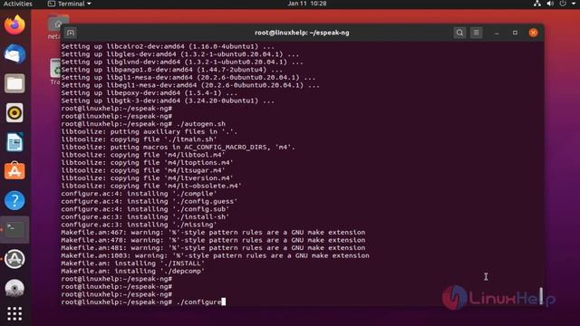 How to configure espeak on Ubuntu 20.4.1 смотреть онлайн