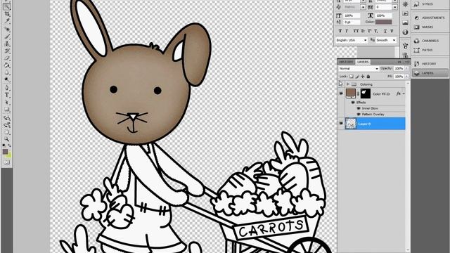 Using Photoshop to Color and Shade a Digistamp смотреть онлайн