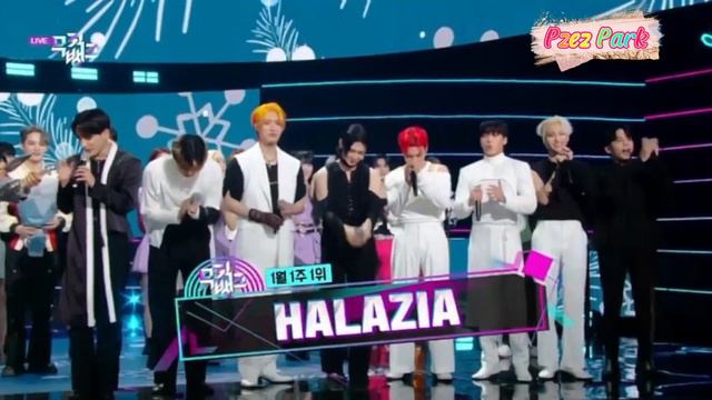 ATEEZ- Halazia 1st win on Music Bank today + Special MC Haewon(NMIXX) смотреть онлайн