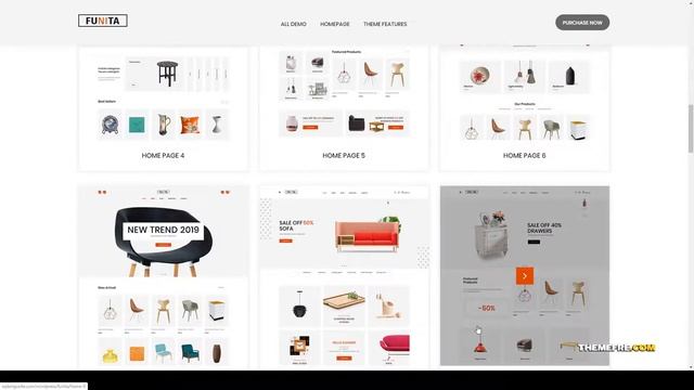 Funita - Multi Vendor WooCommerce Furniture Theme filter ajax gift shop Kanai смотреть онлайн