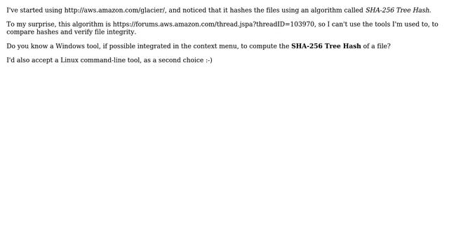 DevOps & SysAdmins: Tool to compute SHA256 Tree Hash смотреть онлайн