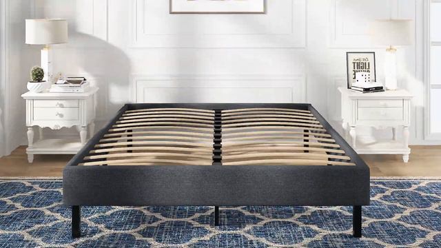 Upholstered Platform Bed Frame at Low Prices, Free Shipping смотреть онлайн