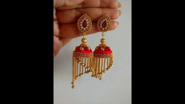 Beautiful Designer Silk Thread Earrings || different designs of Silk thread Earrings/NewTrends смотреть онлайн