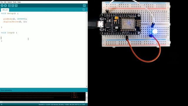 Controlling NodeMCU from a Website using Arduino IDE - Power the LED and Serial Monitor - Part 5 смотреть онлайн