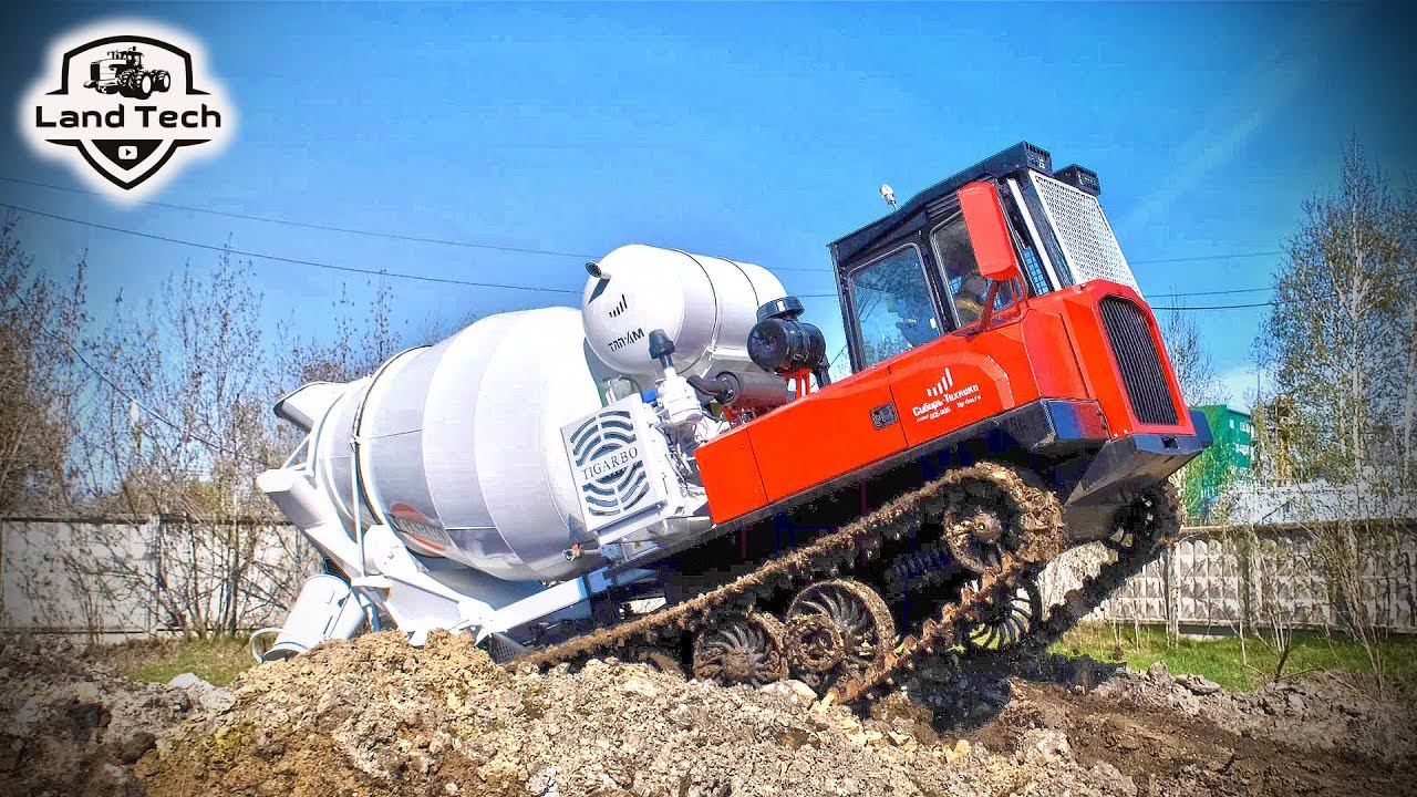 ГУСЕНИЧНЫЙ АВТОБЕТОНОСМЕСИТЕЛЬ - первый в России! смотреть онлайн