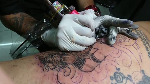 King Monkey Tattoo On Back(Done By Kim Sok Lin)