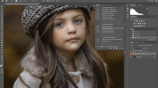 Dodge & Burn Edit - Painterly® Portrait Collection 2 Photoshop Actions смотреть онлайн