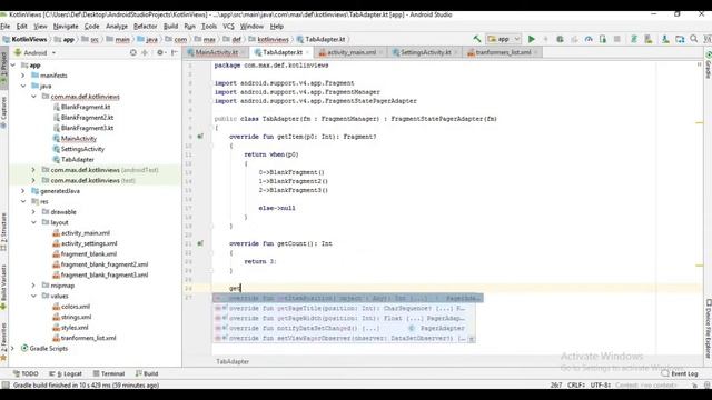 How to create a animated view pager in android studio using kotlin смотреть онлайн