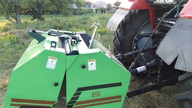 Пресс-подборщик YK 850. Полевые испытания. смотреть онлайн