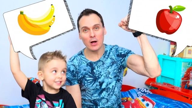 Фурсики готовят разноцветную лапшу! Веселые видео с папой! Цветная лапша и другие смотреть онлайн