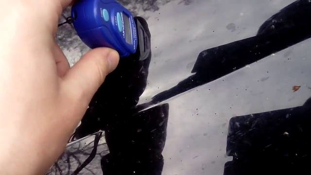 Цифровой толщиномер EM2271 для авто. В действии. смотреть онлайн
