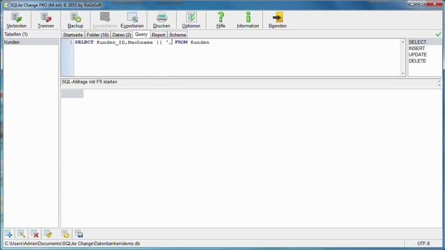 SQLite Change - Datenbanksoftware смотреть онлайн