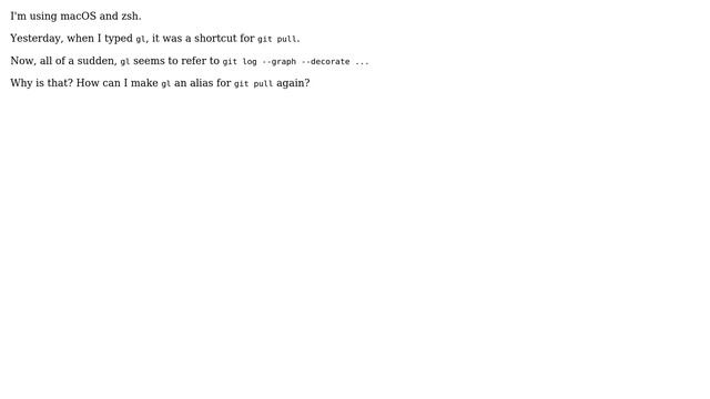 Git alias changed on its own смотреть онлайн
