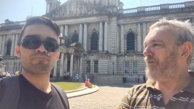 Being interviewed by Hungry Drummer Joey in front of Belfast City Hall on 14th June 2023 смотреть онлайн
