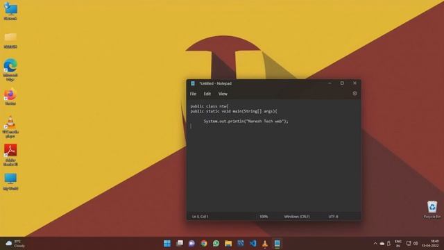 How to run JAVA using NotePad in Windows 11 смотреть онлайн