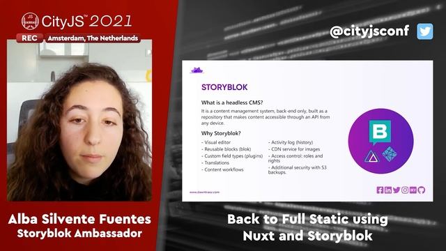 ALBA SILVENTE - Back to Full Static using Nuxt and Storyblok - #CITYJS2021 смотреть онлайн