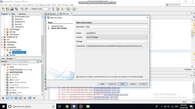 Text Chat Application Using JAVA With TCP protocol 1 смотреть онлайн