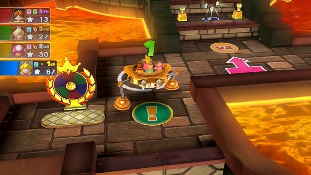 Mario Party 10 Party Mode - Chaos Castle - Peach Vs Daisy Vs Rosalina Vs Toadette