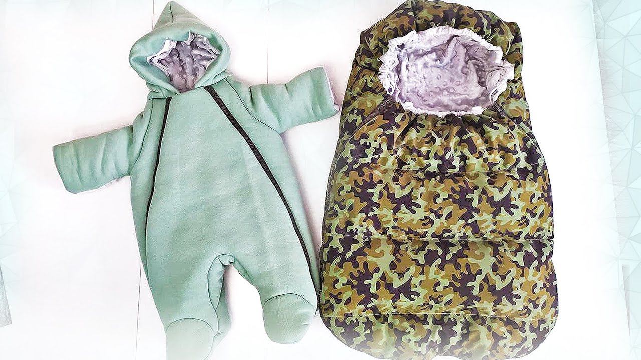 Шью в прямом эфире ТЕПЛЫЙ ЗИМНИЙ КОНВЕРТ с капюшоном и молниями. Конверт ЧИЛИ