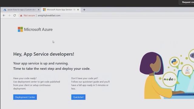 How to add and secure a custom domain on your App Service web app | Azure Portal Series смотреть онлайн