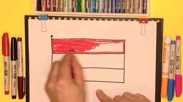 Как нарисовать флаг Йемена| Рисуем флаги мира смотреть онлайн