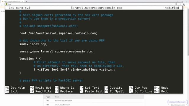 Adding a new site for Laravel and preparing the VPS смотреть онлайн
