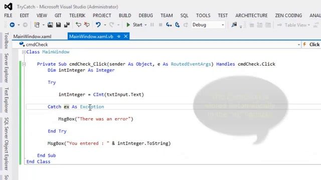 Visual Basic - Error Handling with the "Try Catch" block смотреть онлайн