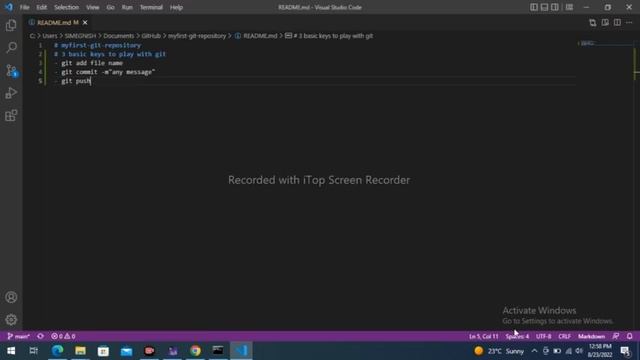 Simple way to create a new git repository and play with it смотреть онлайн
