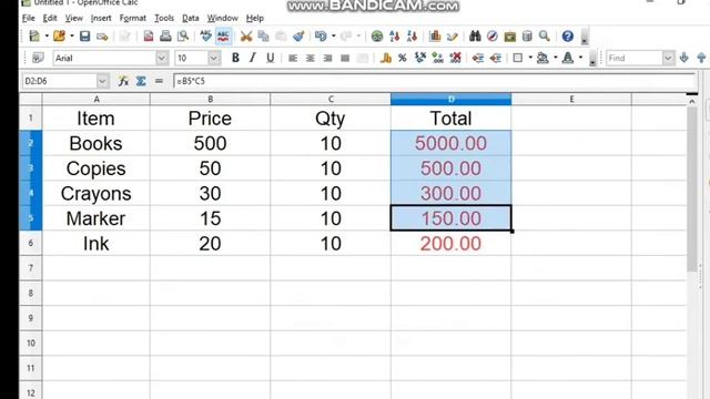 Formatting of Numbers and Text | Open Office CALC | Open Office ORG | Class -9 Tutorial смотреть онлайн