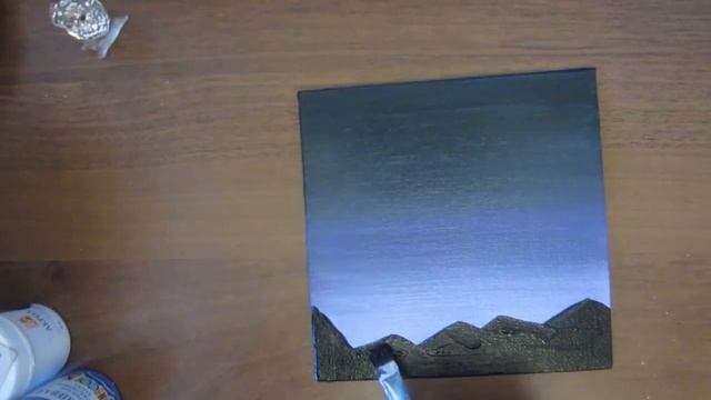 Рисуем звездное небо акриловыми красками/Acrylic painting star sky смотреть онлайн